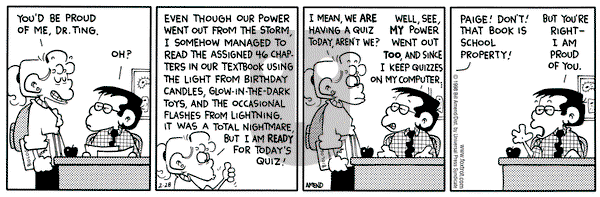 FoxTrot on Saturday February 28, 1998 Comic Strip