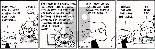 FoxTrot on Saturday October 21, 2000 Comic Strip