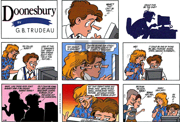 Doonesbury on Sunday November 28, 1993 Comic Strip