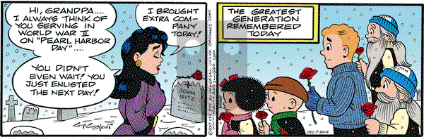 Nancy on Monday December 7, 2015 Comic Strip