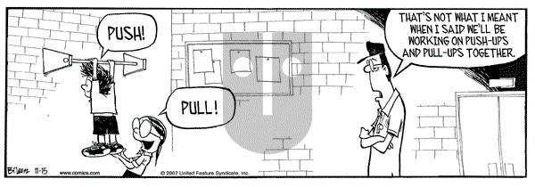 Grand Avenue on Thursday November 15, 2007 Comic Strip