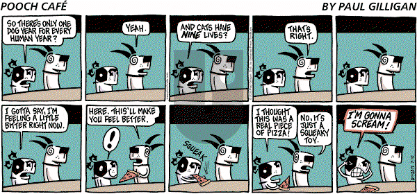 Pooch Cafe on Sunday July 10, 2005 Comic Strip