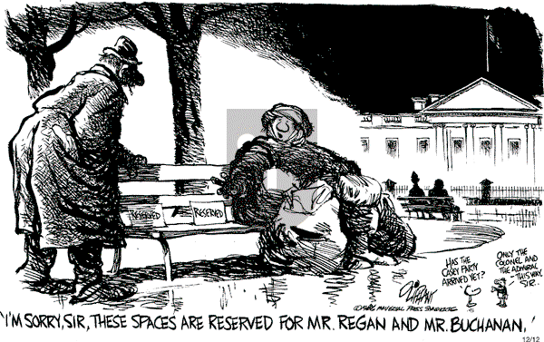 Pat Oliphant - Friday December 12, 1986 Comic Strip
