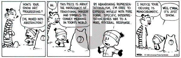 Calvin and Hobbes on Thursday February 22, 1990 Comic Strip