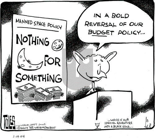 Tom Toles on Monday January 19, 2004 Comic Strip