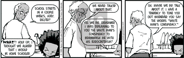 The Boondocks on Friday March 14, 2014 Comic Strip