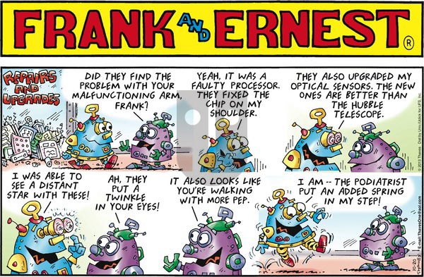 Frank and Ernest on Sunday October 20, 2013 Comic Strip