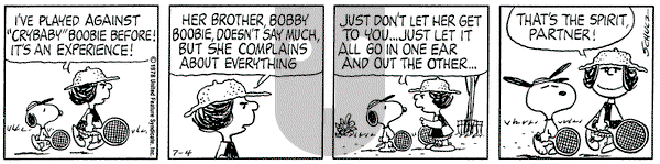 Peanuts on Tuesday July 4, 1978 Comic Strip
