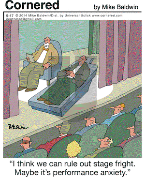 Cornered on Wednesday September 17, 2014 Comic Strip