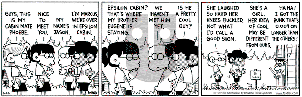FoxTrot on Thursday June 26, 1997 Comic Strip