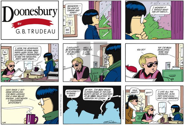 Doonesbury on Sunday January 24, 1999 Comic Strip