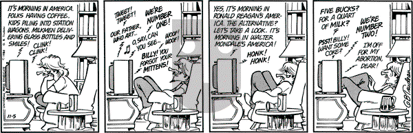 Doonesbury - Monday November 5, 1984 Comic Strip