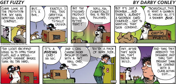 Get Fuzzy on Friday January 4, 2008 Comic Strip