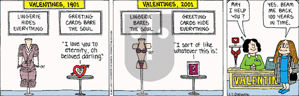 Cathy Classics - Wednesday February 7, 2001 Comic Strip