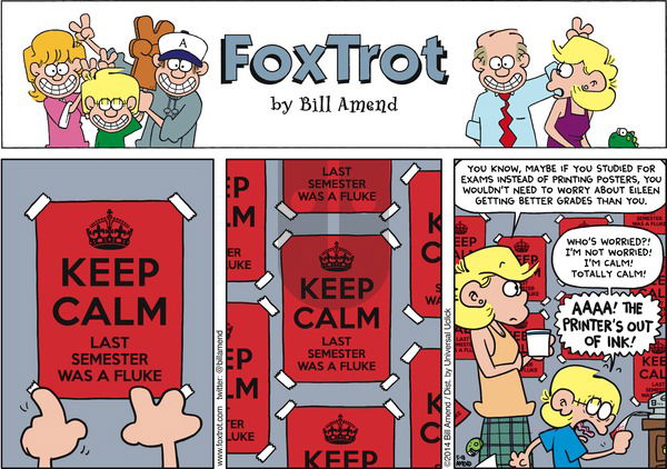 FoxTrot on Sunday May 18, 2014 Comic Strip