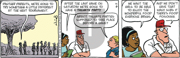 Cleats on Thursday September 7, 2006 Comic Strip