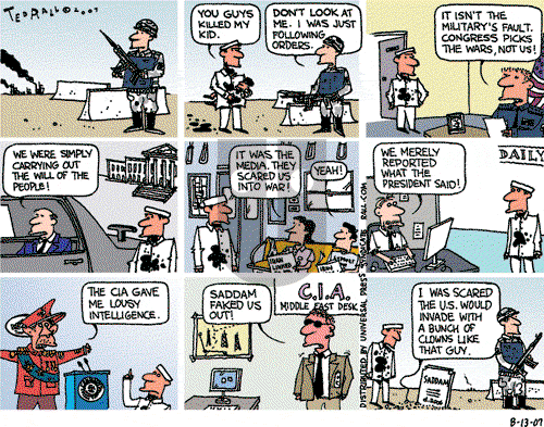 Ted Rall on Monday August 13, 2007 Comic Strip