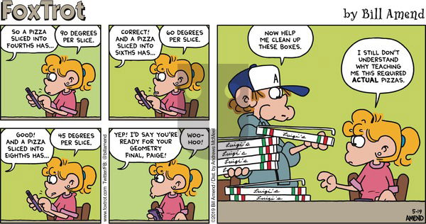 FoxTrot on Sunday May 19, 2019 Comic Strip