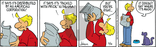 Arlo and Janis on Monday March 31, 2014 Comic Strip