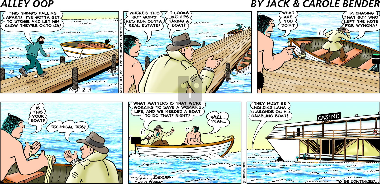 Alley Oop on Sunday December 14, 2014 Comic Strip