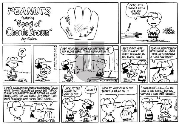 Peanuts on Sunday August 3, 1969 Comic Strip