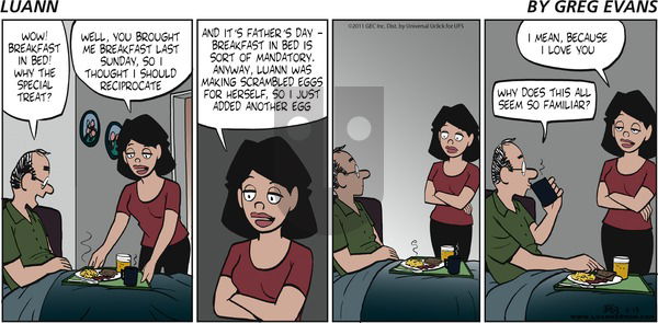 Luann on Sunday June 19, 2011 Comic Strip