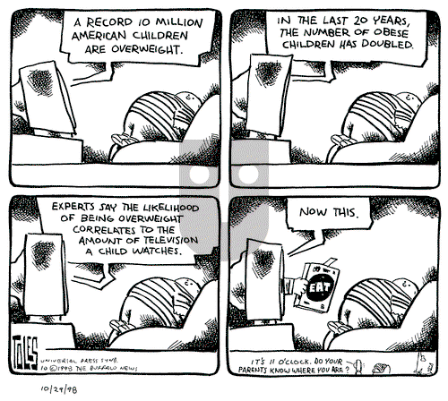 Tom Toles on Monday November 1, 1999 Comic Strip
