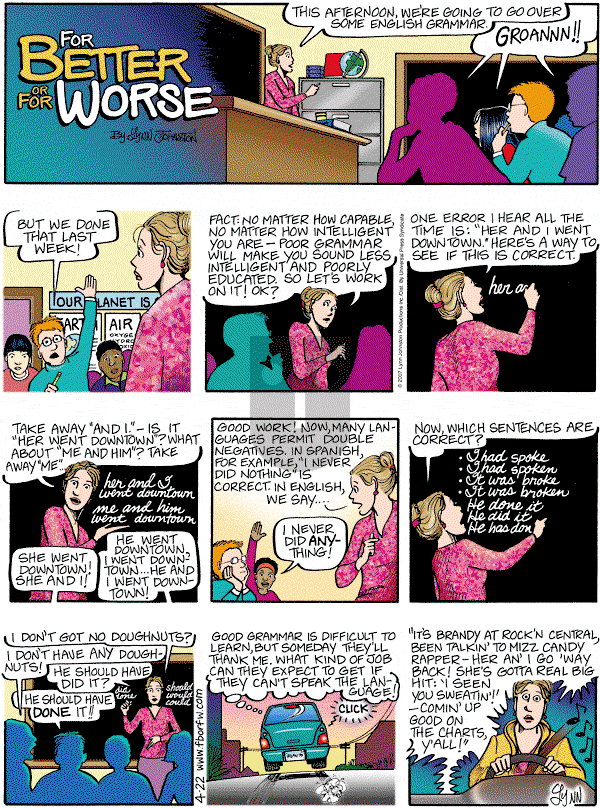 For Better or For Worse - Sunday April 22, 2007 Comic Strip