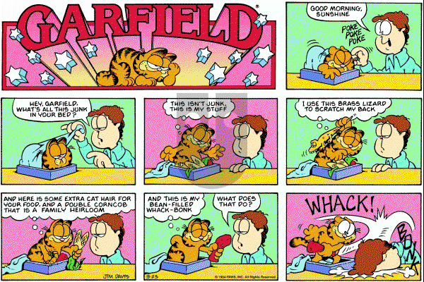 Garfield on Sunday September 23, 1984 Comic Strip