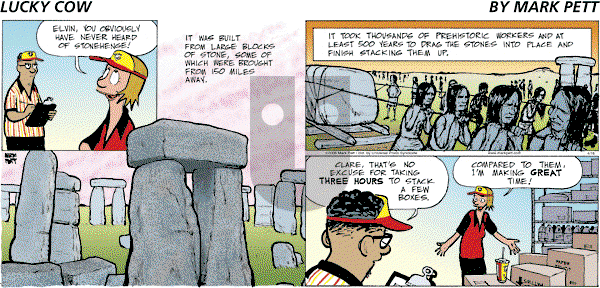 Lucky Cow on Sunday April 16, 2006 Comic Strip