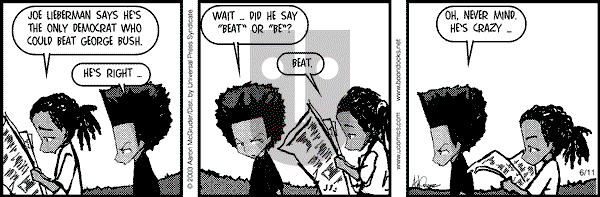 The Boondocks on Wednesday January 12, 2011 Comic Strip
