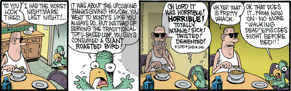 Monty on Wednesday November 21, 2012 Comic Strip