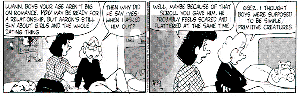 Luann on Friday October 17, 1997 Comic Strip