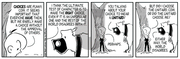 Cow and Boy Classics on Saturday April 28, 2007 Comic Strip