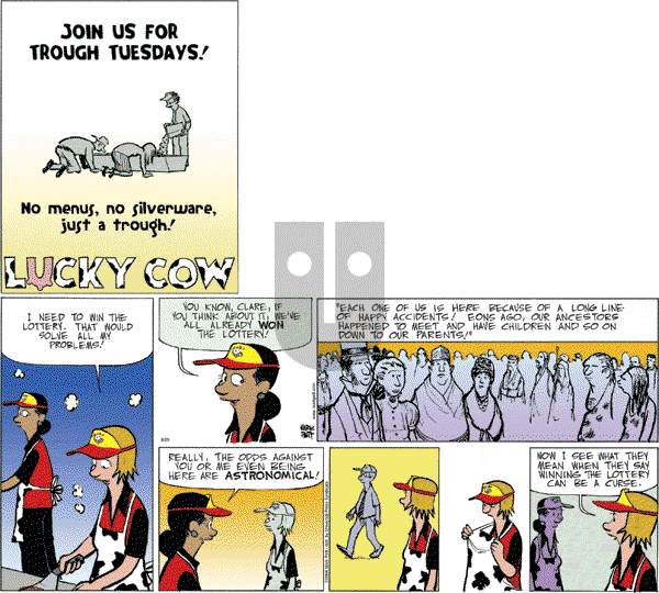 Lucky Cow on Sunday August 20, 2006 Comic Strip