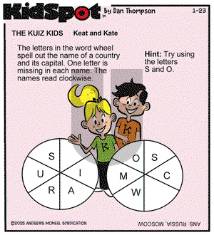 KidSpot on Thursday January 23, 2025 Comic Strip