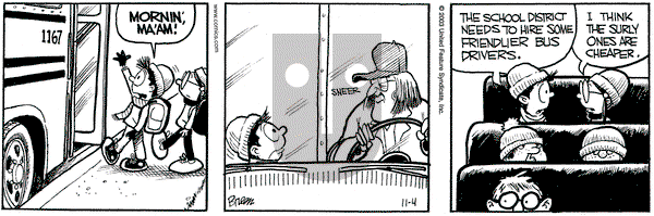 Grand Avenue on Tuesday November 4, 2003 Comic Strip