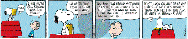 Peanuts on Tuesday April 9, 2002 Comic Strip