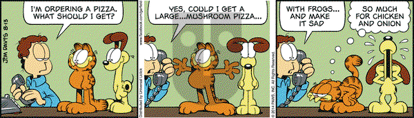 Garfield on Wednesday August 13, 2014 Comic Strip