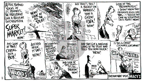 Pat Oliphant on Thursday February 6, 1992 Comic Strip