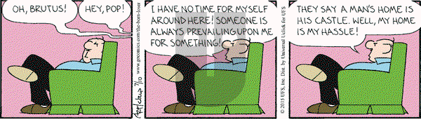 The Born Loser on Friday July 10, 2015 Comic Strip