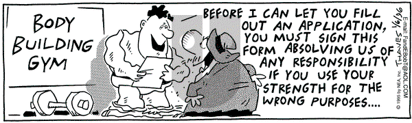 Frank and Ernest on Saturday January 6, 1996 Comic Strip