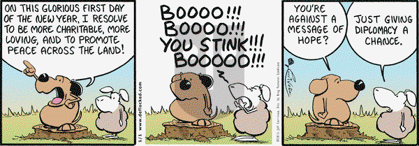 DeFlocked on Thursday January 1, 2015 Comic Strip