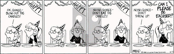 FoxTrot on Friday June 17, 1988 Comic Strip