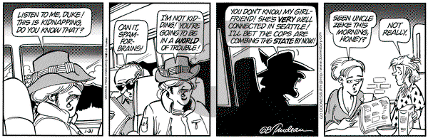 Doonesbury on Saturday January 31, 1998 Comic Strip