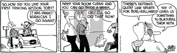 The Buckets on Saturday April 7, 2001 Comic Strip