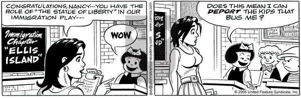 Nancy on Monday October 3, 2005 Comic Strip