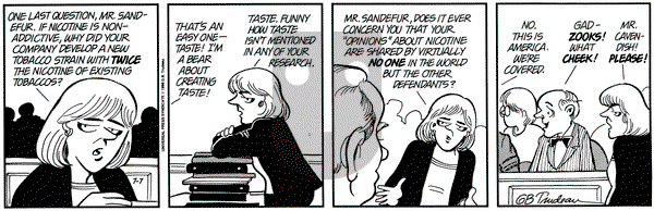 Doonesbury on Thursday July 7, 1994 Comic Strip