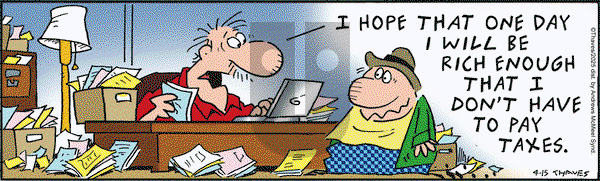Frank and Ernest on Tuesday April 15, 2025 Comic Strip