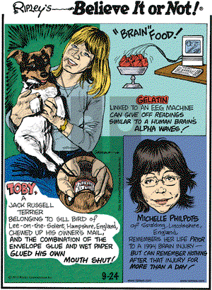 Ripley's Believe It or Not on Friday September 24, 2010 Comic Strip
